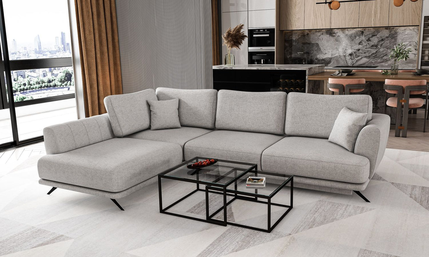 Corner Sleeper Sofa Larde 3 | size: Width: 276cm, Height: 90cm, Depth: 191cm | color: Borneo | image: 1 | variant: 1014818