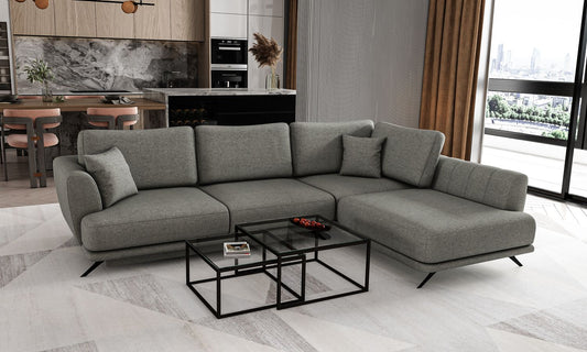 Corner Sleeper Sofa Larde 45 | size: Width: 276cm, Height: 90cm, Depth: 191cm | color: Flores | image: 1 | variant: 1014860