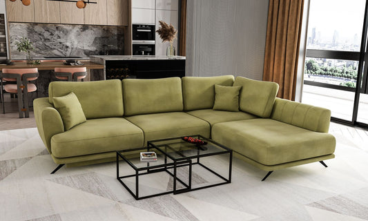 Corner Sleeper Sofa Larde 70 | size: Width: 276cm, Height: 90cm, Depth: 191cm | color: Loco | image: 1 | variant: 1014885