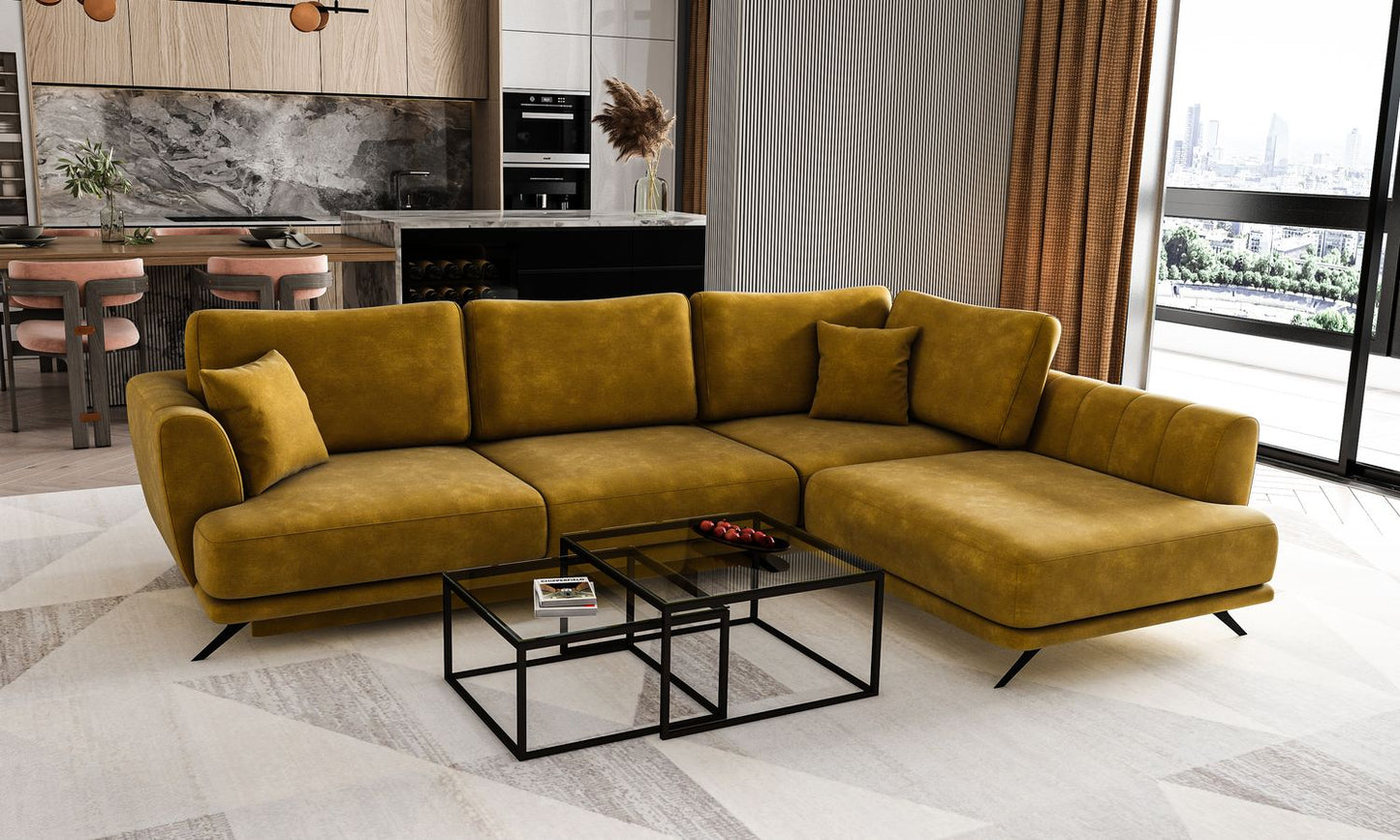 Corner Sleeper Sofa Larde 82 | size: Width: 276cm, Height: 90cm, Depth: 191cm | color: Nube | image: 1 | variant: 1014897