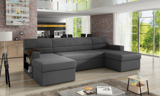 Corner Sleeper Sofa Leicester 16 | size: Width: 314cm, Height: 86cm, Depth: 57cm | color: Dora/Soft | image: 1 | variant: 1017025
