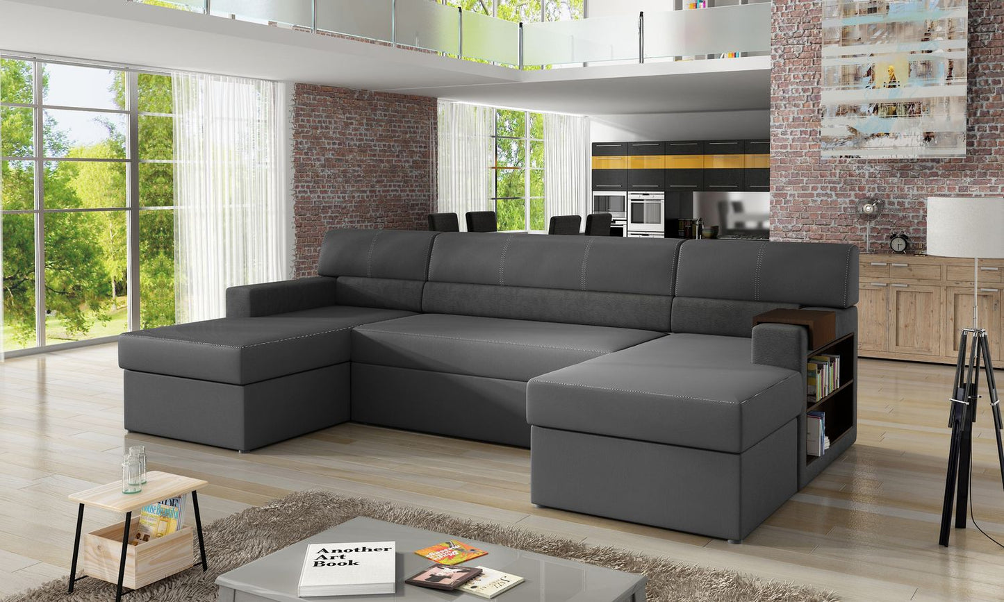 Corner Sleeper Sofa Leicester 25 | size: Width: 314cm, Height: 86cm, Depth: 57cm | color: Dora/Soft | image: 1 | variant: 1017034