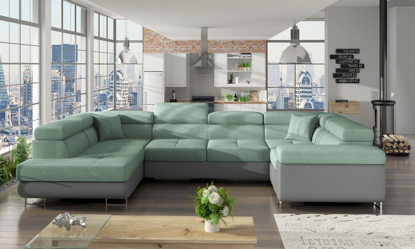 Corner Sleeper Sofa Letto 20 | size: Width: 340cm, Height: 90cm, Depth: 58cm | color: Soft/Soro | image: 1 | variant: 1015780