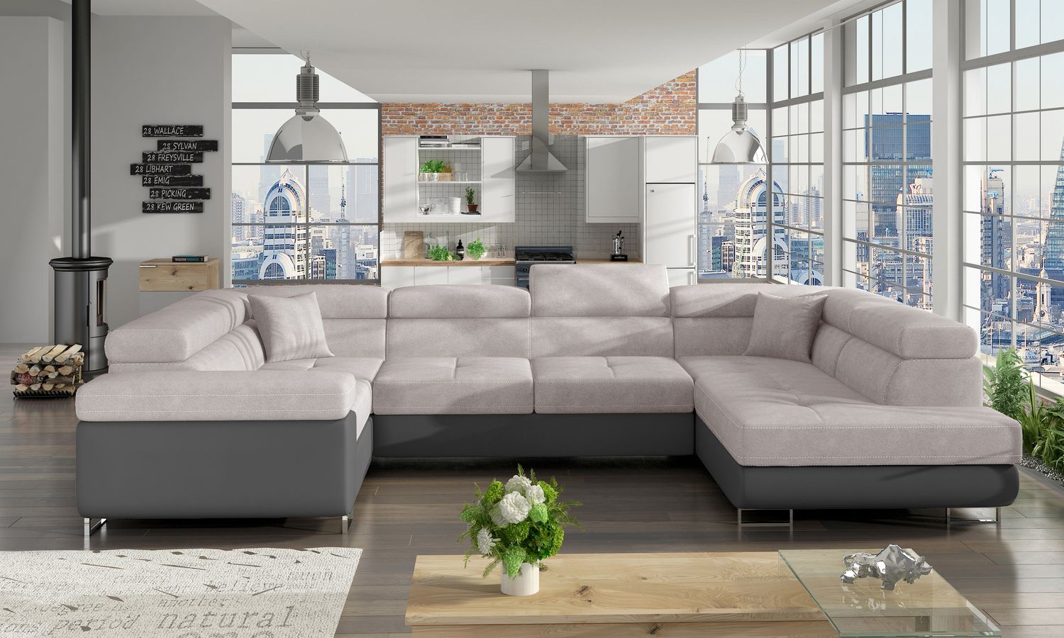 Corner Sleeper Sofa Letto 35 | size: Width: 202cm, Height: 90cm, Depth: 58cm | color: Soft/Soro | image: 1 | variant: 1015795