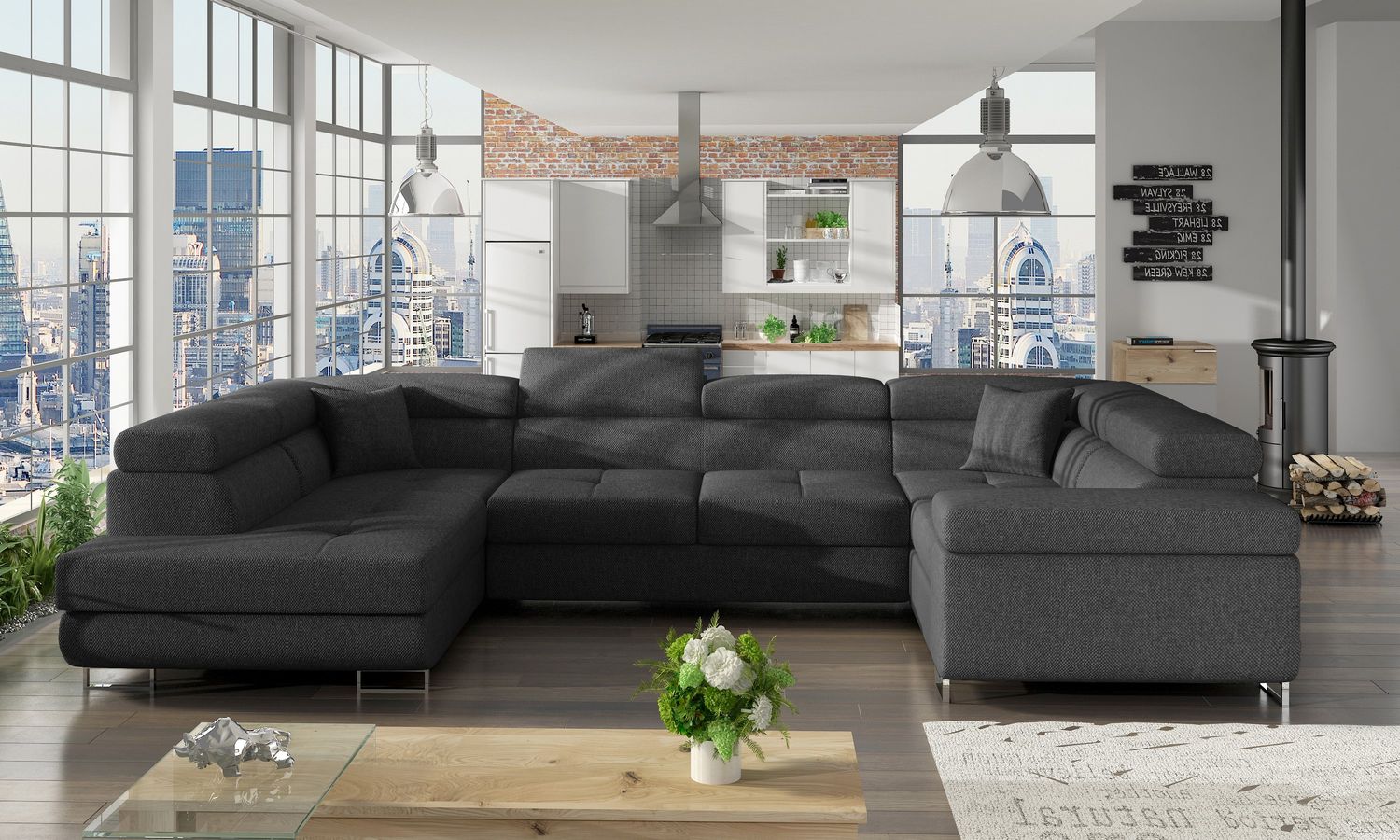 Corner Sleeper Sofa Letto 39 | size: Width: 340cm, Height: 90cm, Depth: 58cm | color: Inari | image: 1 | variant: 1015799