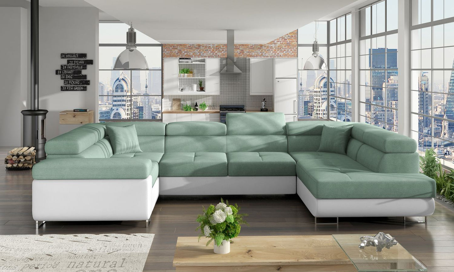 Corner Sleeper Sofa Letto 6 | size: Width: 202cm, Height: 90cm, Depth: 58cm | color: Soft/Soro | image: 1 | variant: 1015766