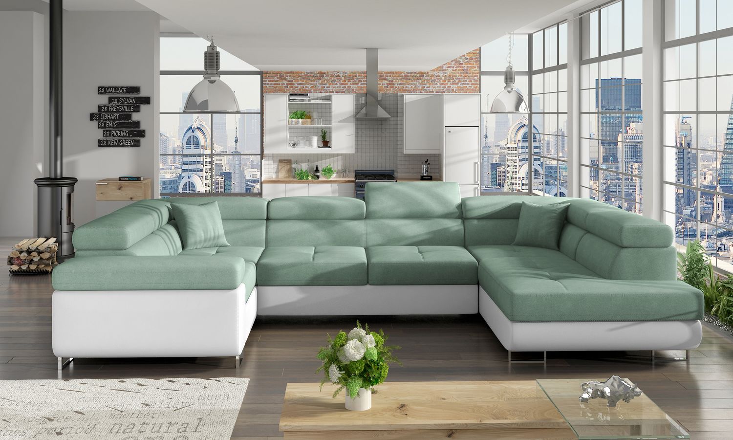 Corner Sleeper Sofa Letto 6 | size: Width: 202cm, Height: 90cm, Depth: 58cm | color: Soft/Soro | image: 1 | variant: 1015766