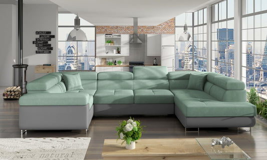 Corner Sleeper Sofa Letto 7 | size: Width: 202cm, Height: 90cm, Depth: 58cm | color: Soft/Soro | image: 1 | variant: 1015767