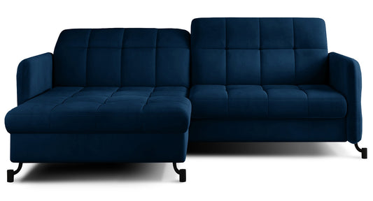 Corner Sleeper Sofa Lorelle 48 | size: Width: 225cm, Height: 105cm, Depth: 160cm | color: Blue | image: 0 | variant: 1016025