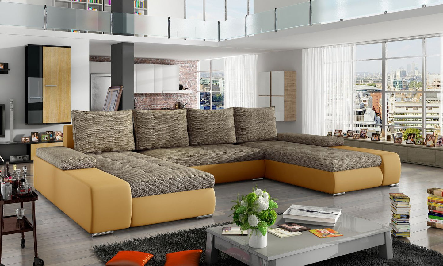 Corner Sleeper Sofa Loughborough 12 | size: Width: 363cm, Height: 88cm, Depth: 53cm | color: Berlin/Soft | image: 1 | variant: 1017047