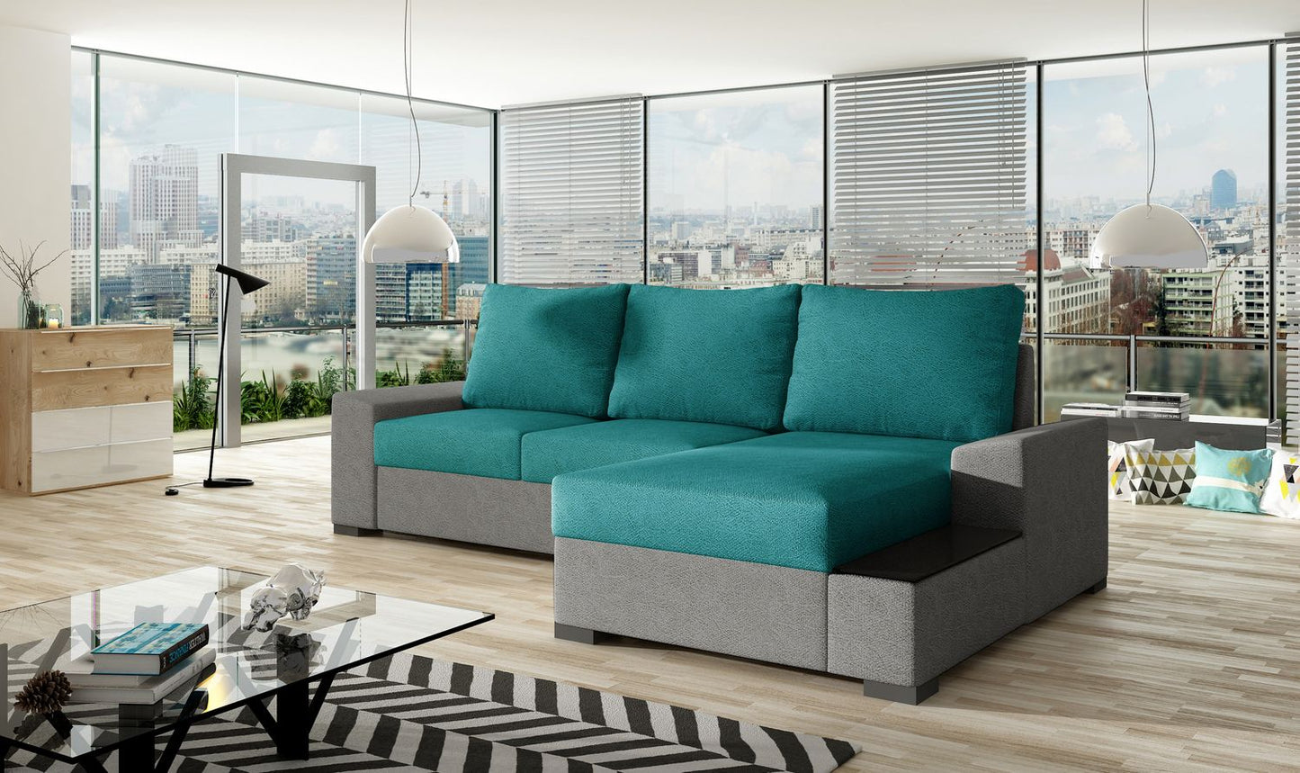 Corner Sleeper Sofa Market Harborough 16 | size: Width: 245cm, Height: 90cm, Depth: 165cm | color: Dora | image: 1 | variant: 1017149