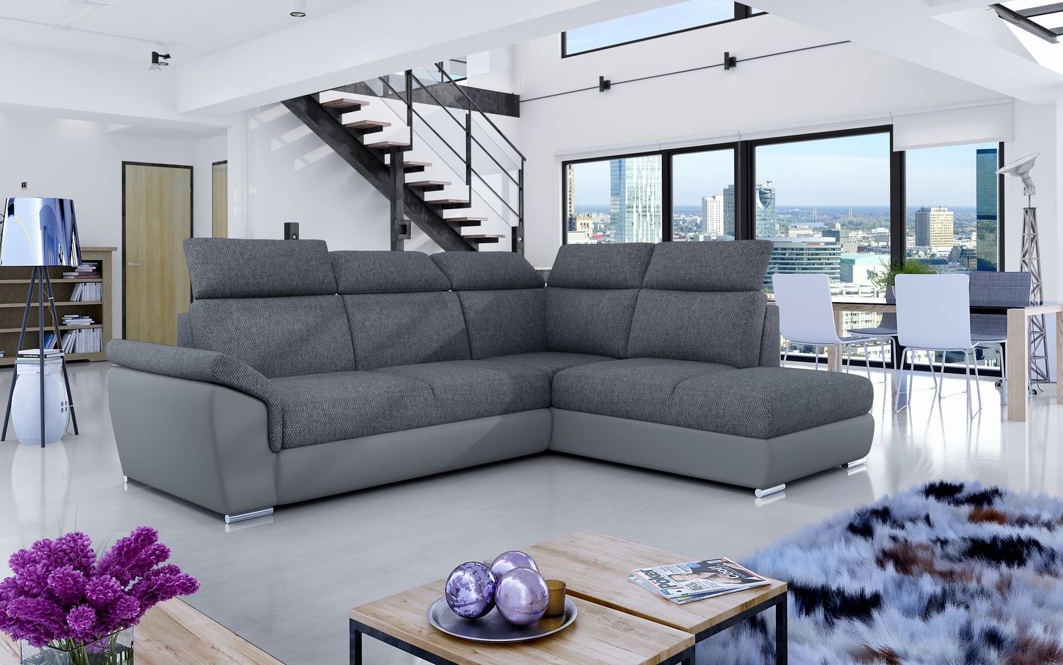 Corner Sleeper Sofa Melton Mowbray 18 | size: Width: 260cm, Height: 102cm, Depth: 60cm | color: Inari/Soft | image: 1 | variant: 1016853