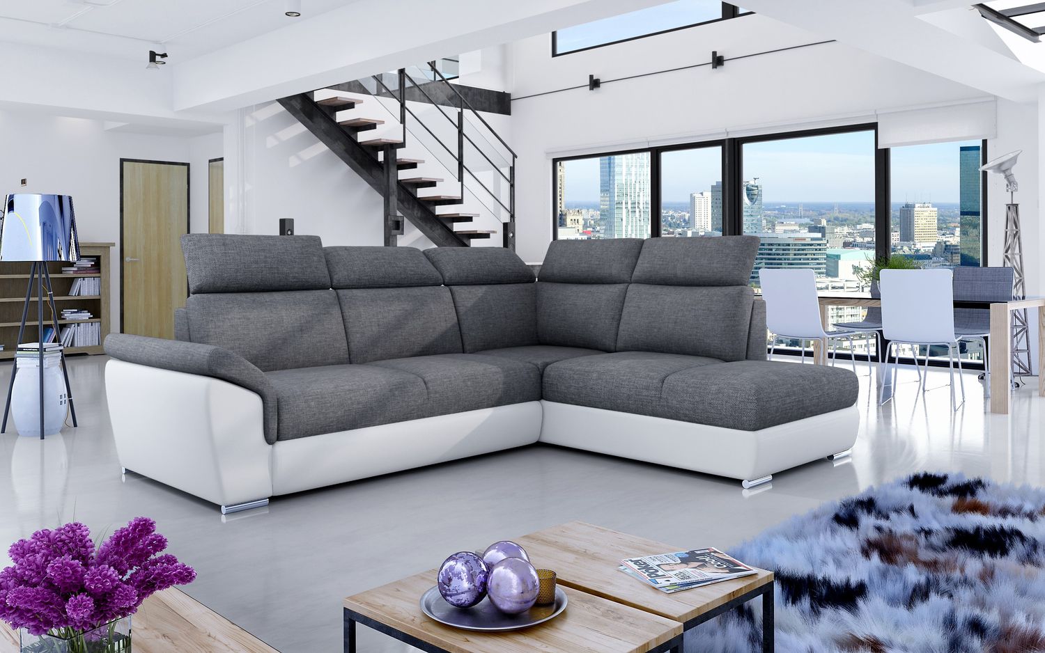 Corner Sleeper Sofa Melton Mowbray 26 | size: Width: 260cm, Height: 102cm, Depth: 60cm | color: Sawana/Soft | image: 1 | variant: 1016861