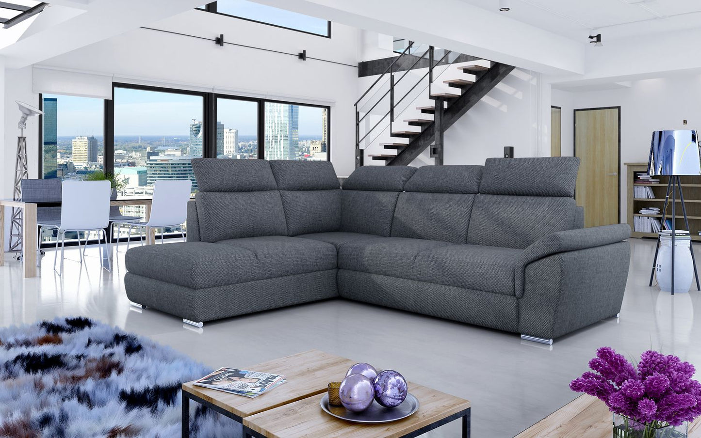 Corner Sleeper Sofa Melton Mowbray 31 | size: Width: 260cm, Height: 102cm, Depth: 60cm | color: Inari | image: 1 | variant: 1016866