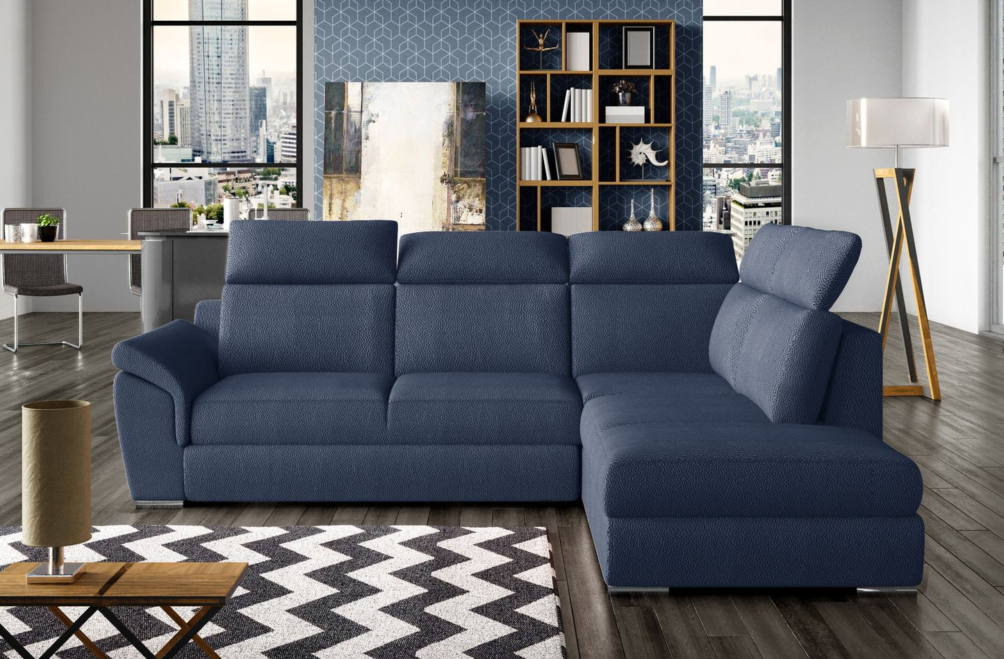 Corner Sleeper Sofa Melton Mowbray 68 | size: Width: 260cm, Height: 102cm, Depth: 60cm | color: Solar | image: 1 | variant: 1016903