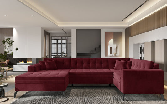 Corner Sleeper Sofa Montez 10 | size: Width: 340cm, Height: 93cm, Depth: 180cm | color: Loco | image: 1 | variant: 1014909