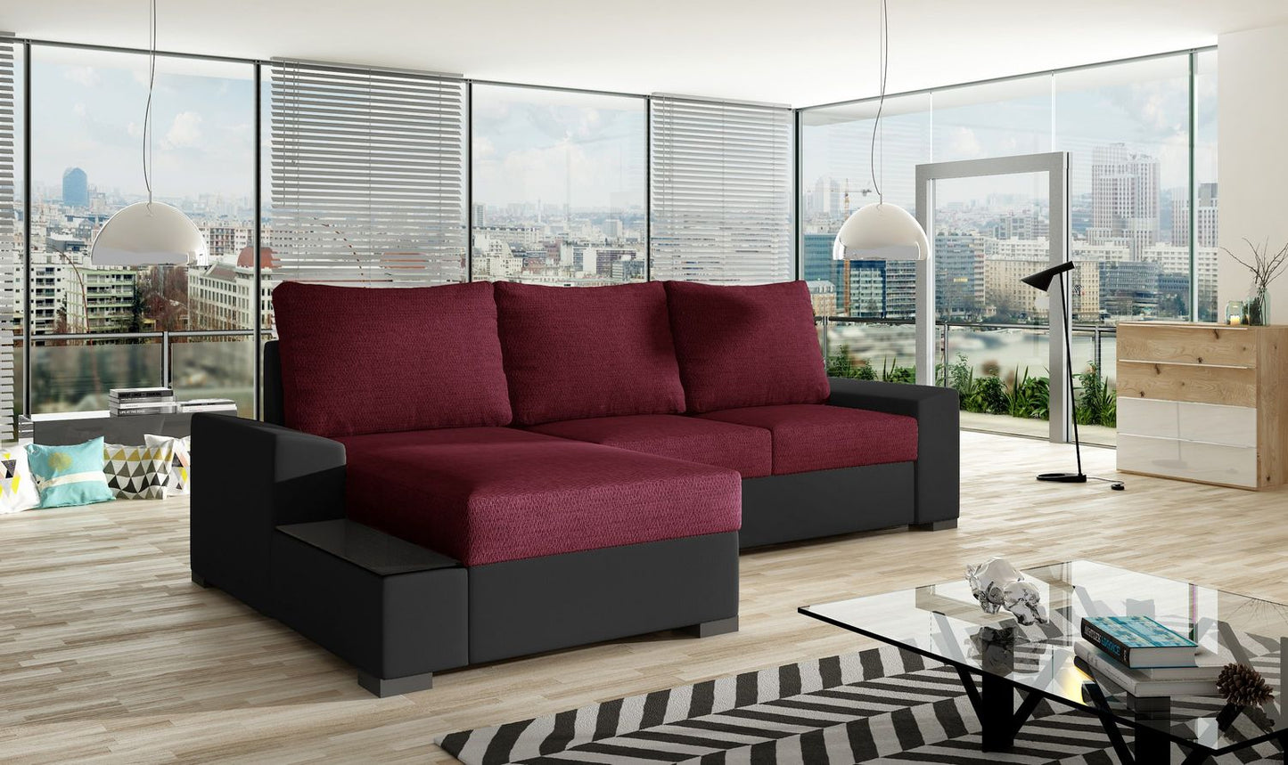 Corner Sleeper Sofa Negro 9 | size: Width: 245cm, Height: 90cm, Depth: 165cm | color: Malmo/Soft | image: 1 | variant: 1016196