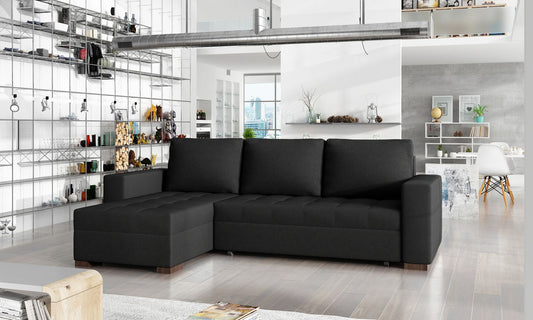 Corner Sleeper Sofa Newark 14 | size: Width: 237cm, Height: 90cm, Depth: 57cm | color: Sawana | image: 1 | variant: 1016173