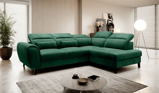 Corner Sleeper Sofa Noble 75 | size: Width: 255cm, Height: 100cm, Depth: 201cm | color: Nube | image: 1 | variant: 1015126