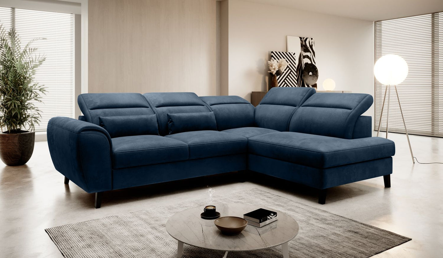 Corner Sleeper Sofa Noble 81 | size: Width: 255cm, Height: 100cm, Depth: 201cm | color: Nube | image: 1 | variant: 1015132