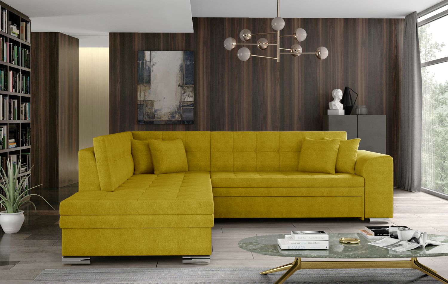 Corner Sleeper Sofa Pieretta 10 | size: Width: 260cm, Height: 80cm, Depth: 58cm | color: Omega | image: 1 | variant: 1016294