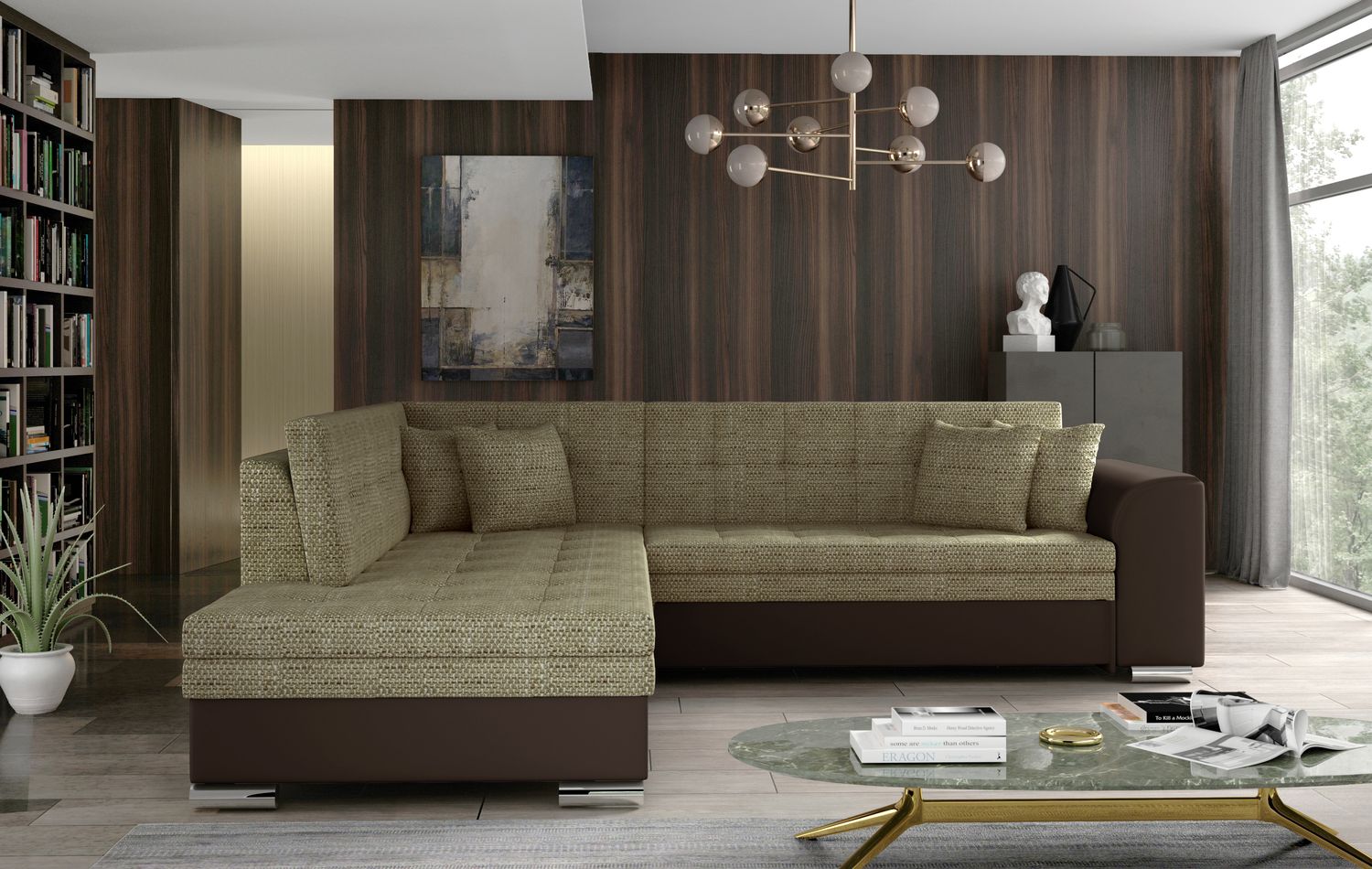 Corner Sleeper Sofa Pieretta 31 | size: Width: 260cm, Height: 80cm, Depth: 58cm | color: Berlin/Soft | image: 1 | variant: 1016315