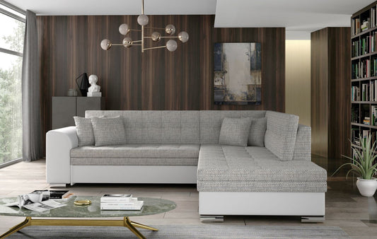 Corner Sleeper Sofa Pieretta 49 | size: Width: 260cm, Height: 80cm, Depth: 58cm | color: Berlin/Soft | image: 1 | variant: 1016333