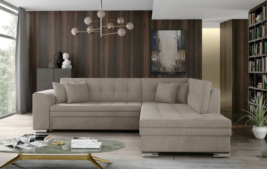 Corner Sleeper Sofa Pieretta 66 | size: Width: 260cm, Height: 80cm, Depth: 58cm | color: Paros | image: 1 | variant: 1016350