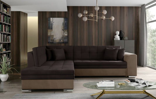 Corner Sleeper Sofa Pieretta 72 | size: Width: 260cm, Height: 80cm, Depth: 58cm | color: Monolith | image: 1 | variant: 1016356