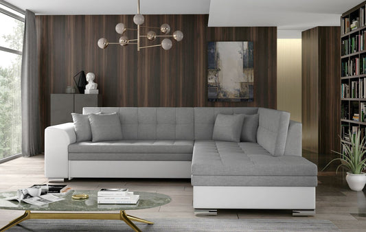 Corner Sleeper Sofa Pieretta 77 | size: Width: 260cm, Height: 80cm, Depth: 58cm | color: Sawana/Soft | image: 1 | variant: 1016361