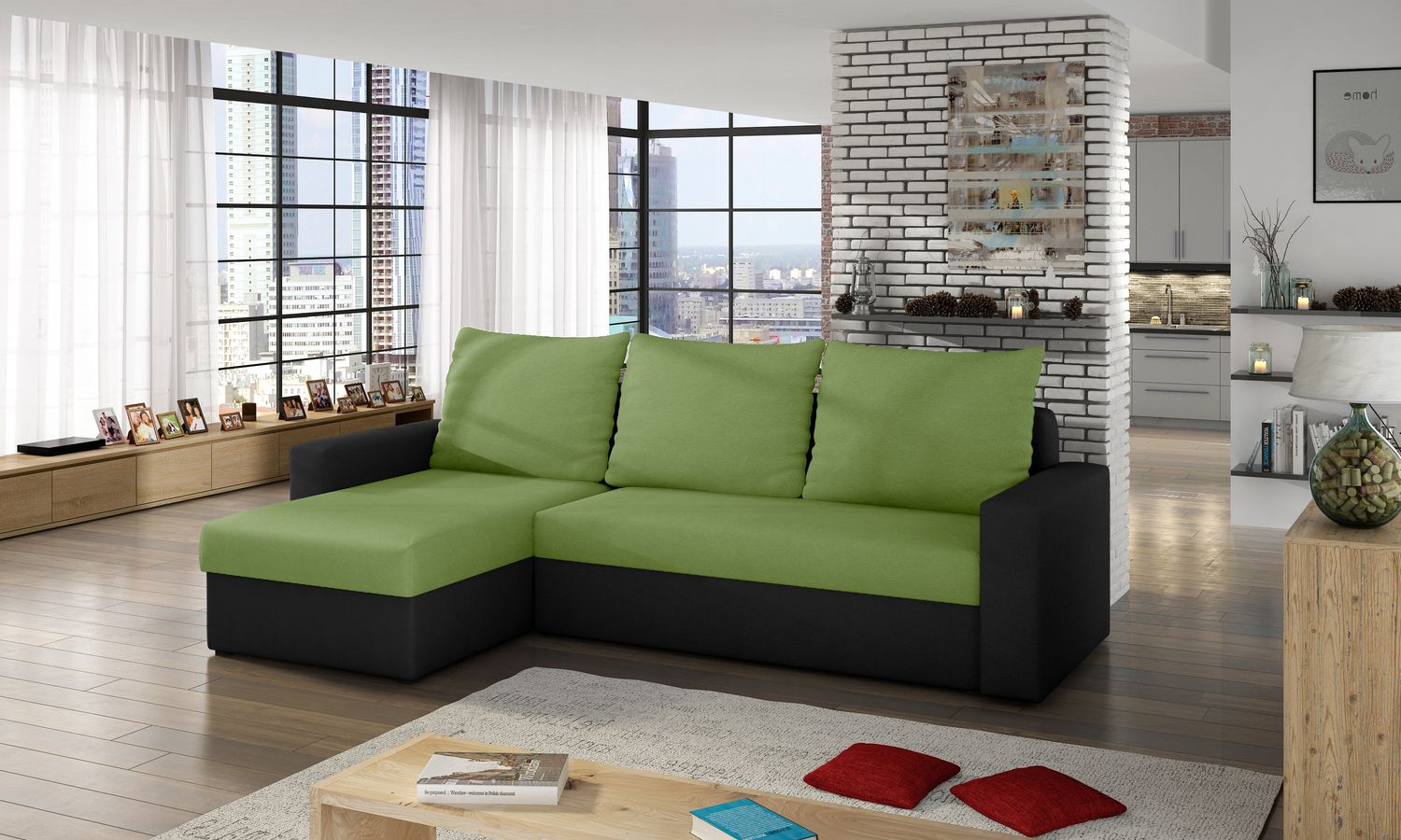 Corner Sleeper Sofa Pitlochry 10 | size: Width: 237cm, Height: 90cm, Depth: 57cm | color: Alova | image: 1 | variant: 1016821