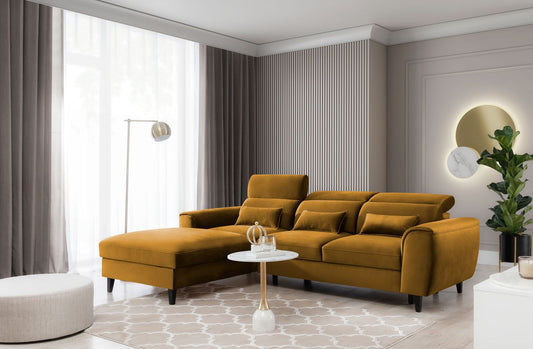 Corner Sleeper Sofa Scarborough 10 | size: Width: 267cm, Height: 100cm, Depth: 196cm | color: Loco | image: 1 | variant: 1015438