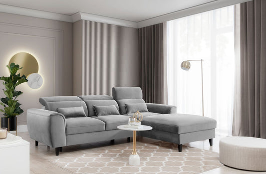 Corner Sleeper Sofa Scarborough 11 | size: Width: 267cm, Height: 100cm, Depth: 196cm | color: Nube | image: 1 | variant: 1015439