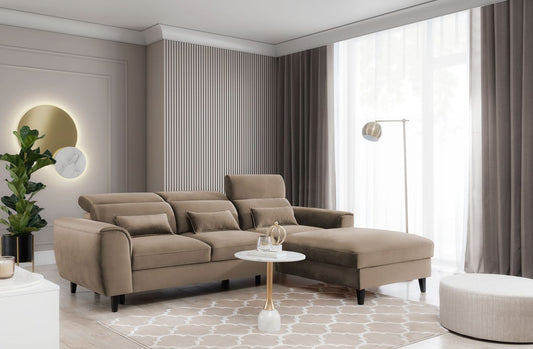 Corner Sleeper Sofa Scarborough 14 | size: Width: 267cm, Height: 100cm, Depth: 196cm | color: Nube | image: 1 | variant: 1015442