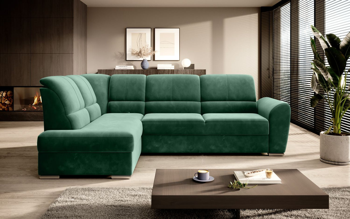 Corner Sleeper Sofa Siber 29 | size: Width: 270cm, Height: 93cm, Depth: 186cm | color: Lukso | image: 1 | variant: 1015297