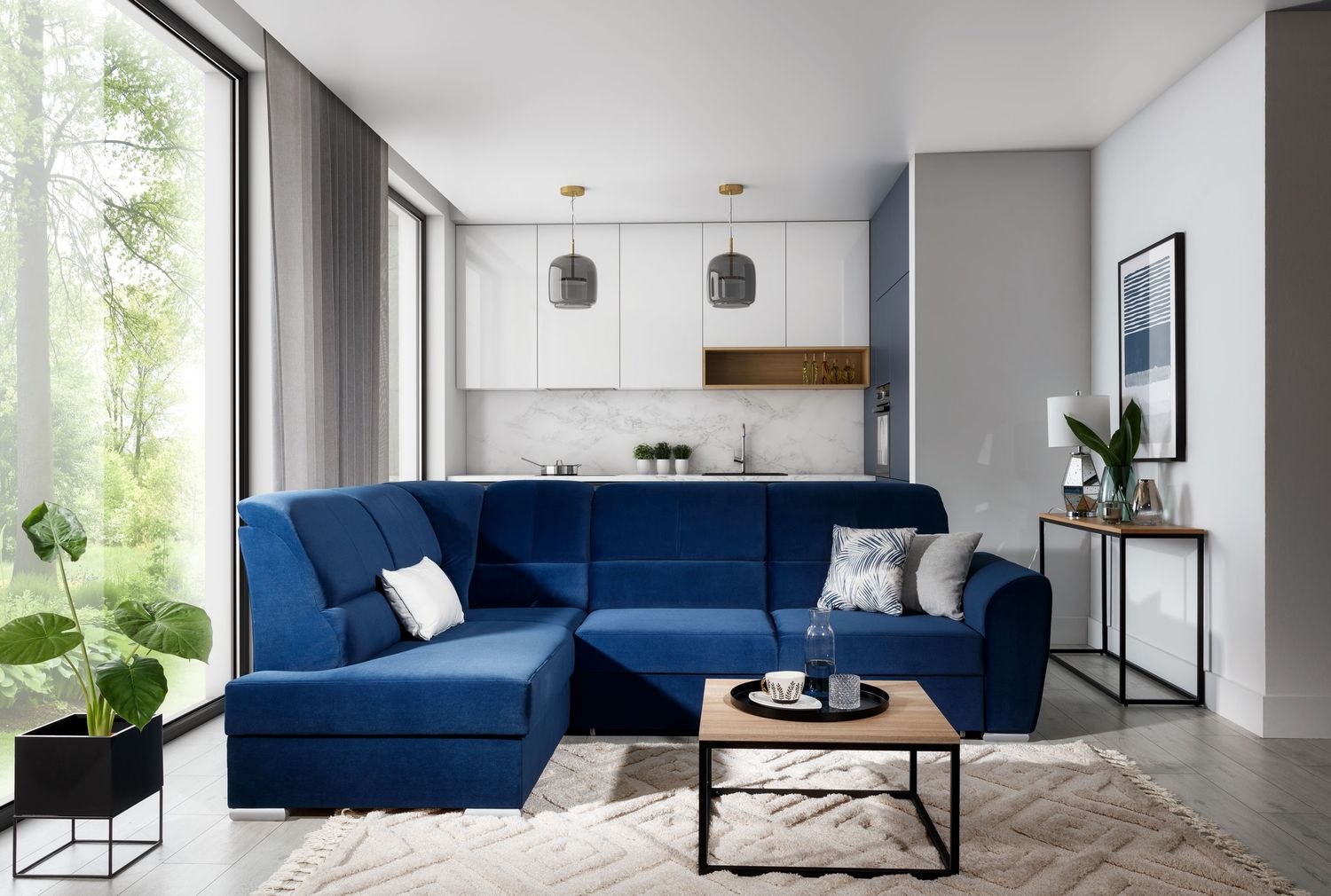 Corner Sleeper Sofa Siber 34 | size: Width: 270cm, Height: 93cm, Depth: 186cm | color: Loco | image: 1 | variant: 1015302