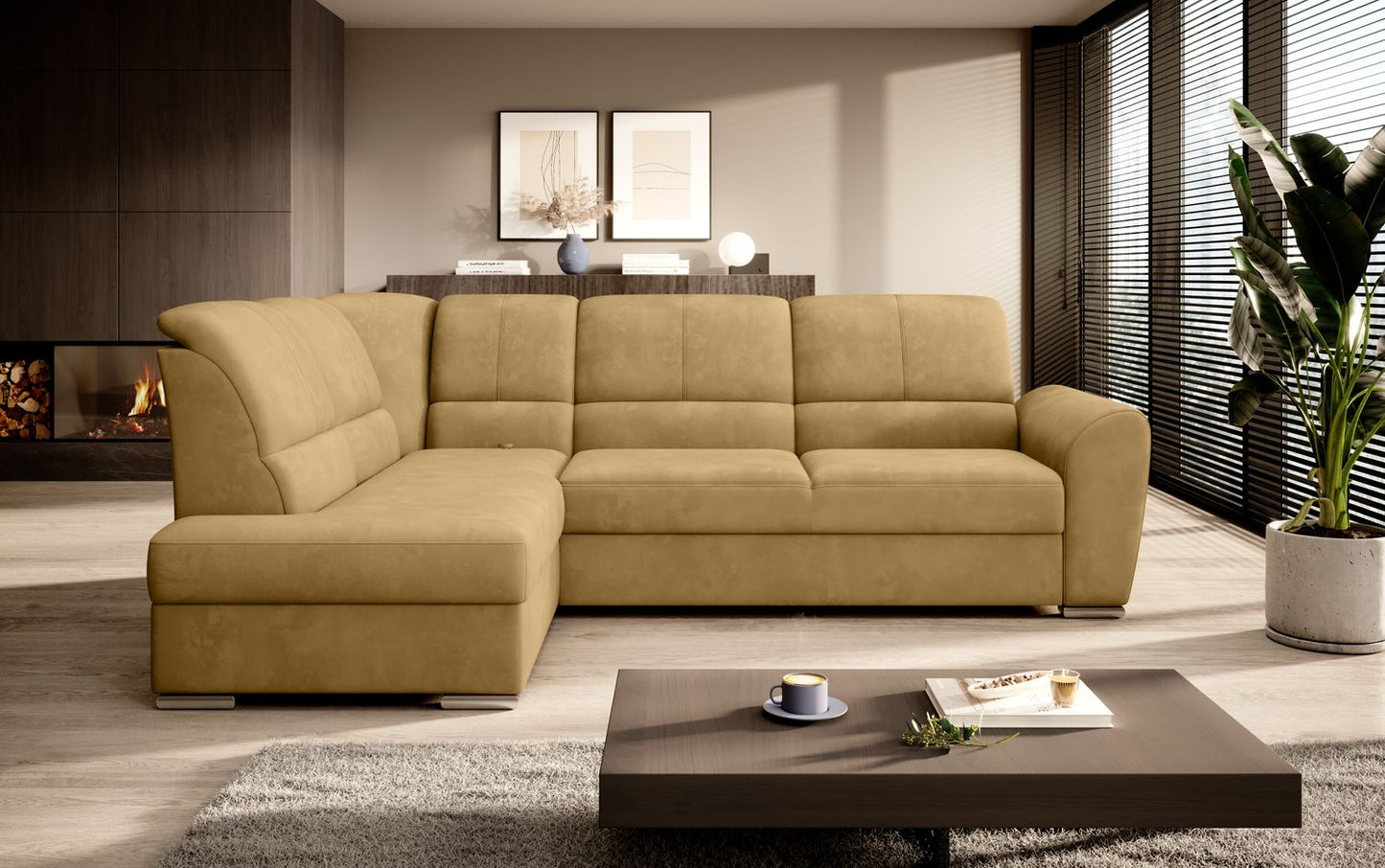 Corner Sleeper Sofa Siber 39 | size: Width: 270cm, Height: 93cm, Depth: 186cm | color: Nube | image: 1 | variant: 1015307