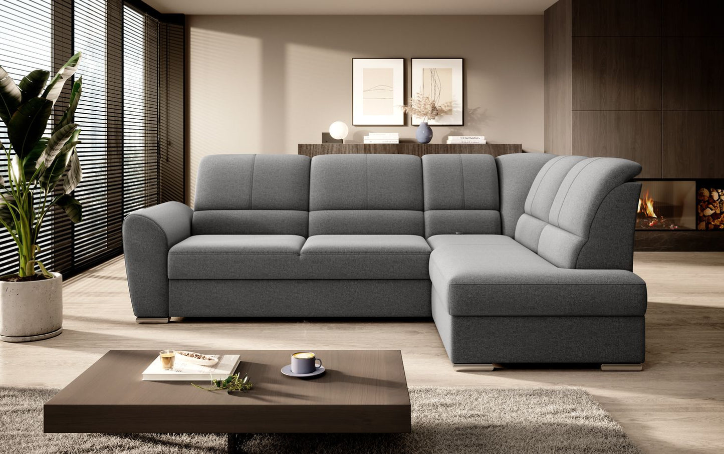 Corner Sleeper Sofa Siber 49 | size: Width: 270cm, Height: 93cm, Depth: 186cm | color: Gojo | image: 1 | variant: 1015317