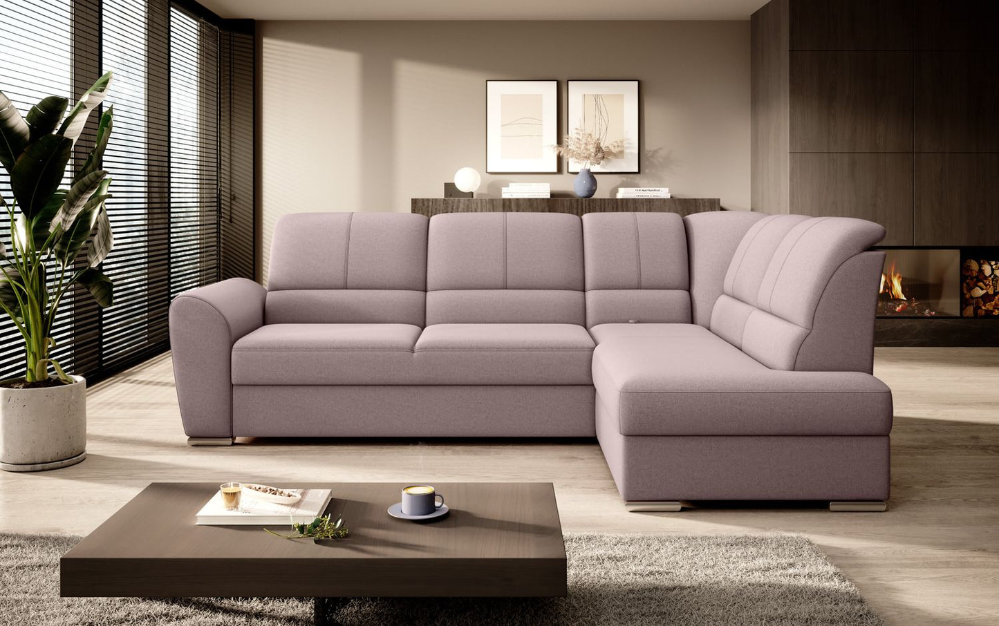 Corner Sleeper Sofa Siber 56 | size: Width: 270cm, Height: 93cm, Depth: 186cm | color: Gojo | image: 1 | variant: 1015324