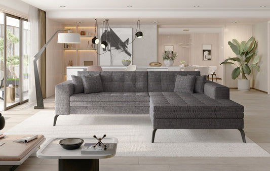 Corner Sleeper Sofa Solange 26 | size: Width: 292cm, Height: 80cm, Depth: 196cm | color: Berlin | image: 1 | variant: 1016435