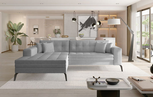 Corner Sleeper Sofa Solange 4 | size: Width: 292cm, Height: 80cm, Depth: 196cm | color: Sawana | image: 1 | variant: 1016413