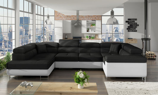 Corner Sleeper Sofa Stamford 18 | size: Width: 340cm, Height: 90cm, Depth: 58cm | color: Sawana/Soft | image: 1 | variant: 1016724