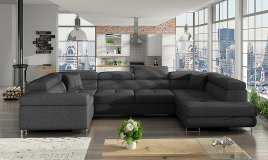 Corner Sleeper Sofa Stamford 27 | size: Width: 202cm, Height: 90cm, Depth: 58cm | color: Inari | image: 1 | variant: 1016733