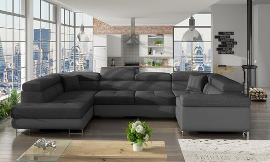 Corner Sleeper Sofa Stamford 38 | size: Width: 340cm, Height: 90cm, Depth: 58cm | color: Inari/Soft | image: 1 | variant: 1016744