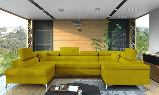 Corner Sleeper Sofa Thiago 24 | size: Width: 208cm, Height: 88cm, Depth: 43cm | color: Omega | image: 1 | variant: 1016492