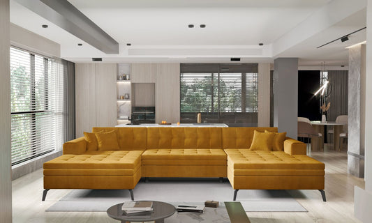 Corner Sleeper Sofa Vertizo 17 | size: Width: 350cm, Height: 93cm, Depth: 170cm | color: Nube | image: 1 | variant: 1015419