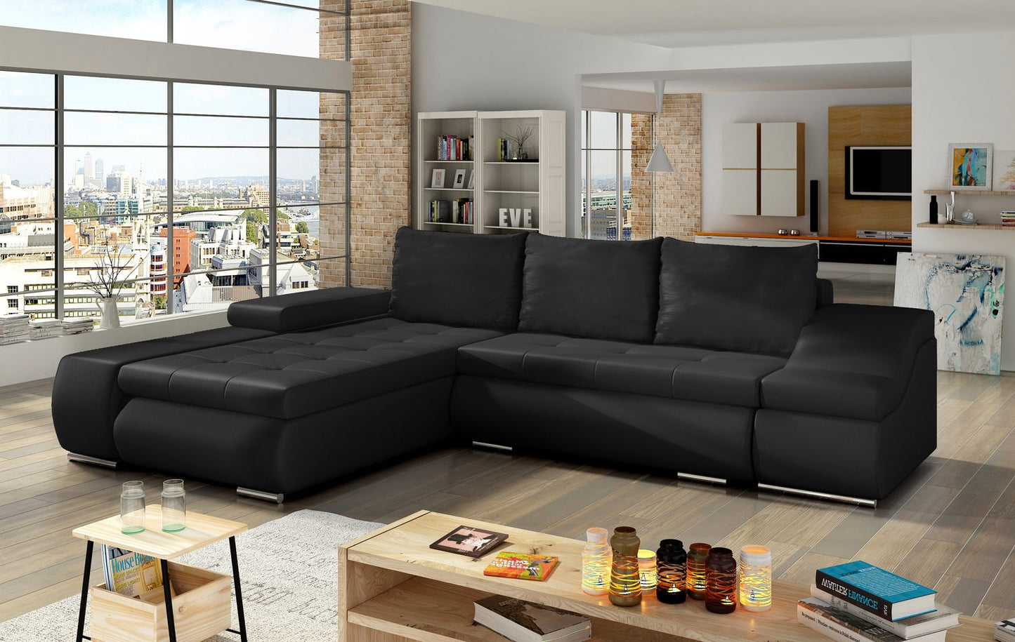 Corner Sleeper Sofa West St Denis | size: Width: 296cm, Height: 88cm, Depth: 53cm | color: Soft | image: 1 | variant: 1009433