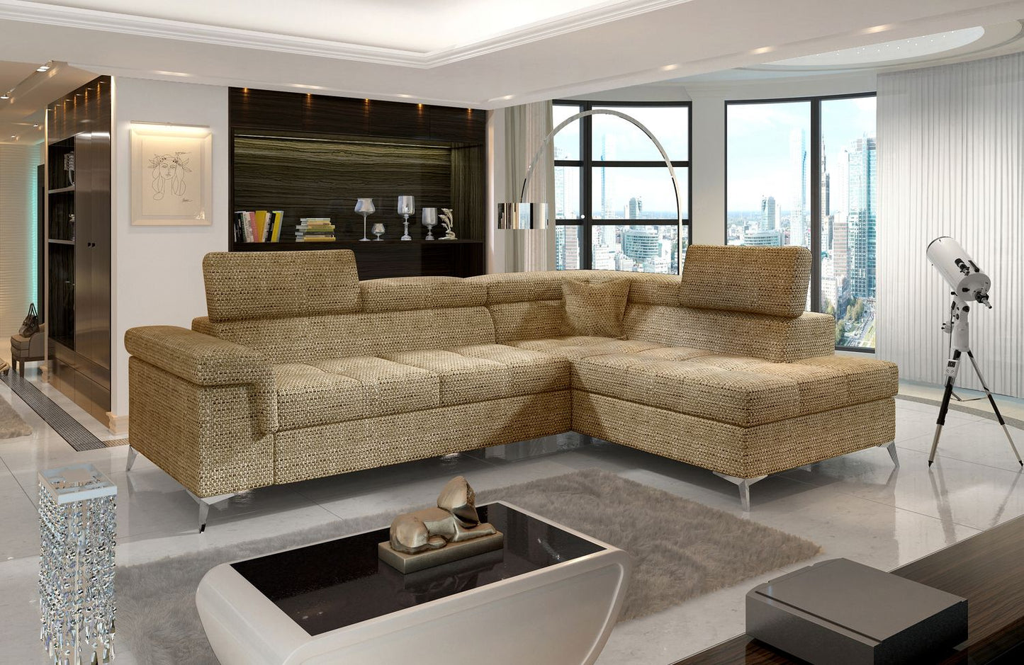Corner Sleeper Sofa Whitby 3 | size: Width: 275cm, Height: 90cm, Depth: 202cm | color: Berlin | image: 1 | variant: 1016452