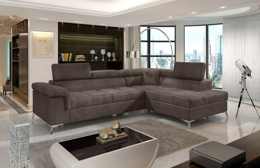 Corner Sleeper Sofa Whitby 7 | size: Width: 275cm, Height: 90cm, Depth: 202cm | color: Beige | image: 1 | variant: 1016456