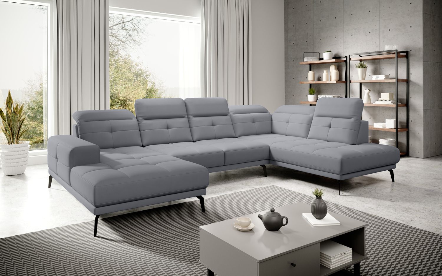 Corner Sofa Alnwick 59 | size: Width: 350cm, Height: 107cm, Depth: 205cm | color: Poco | image: 1 | variant: 1015317